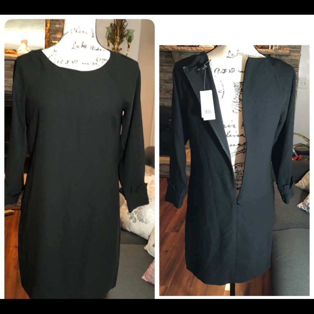 Banana Republic Dresses Black Shift Dress NWT - Picture 3 of 8